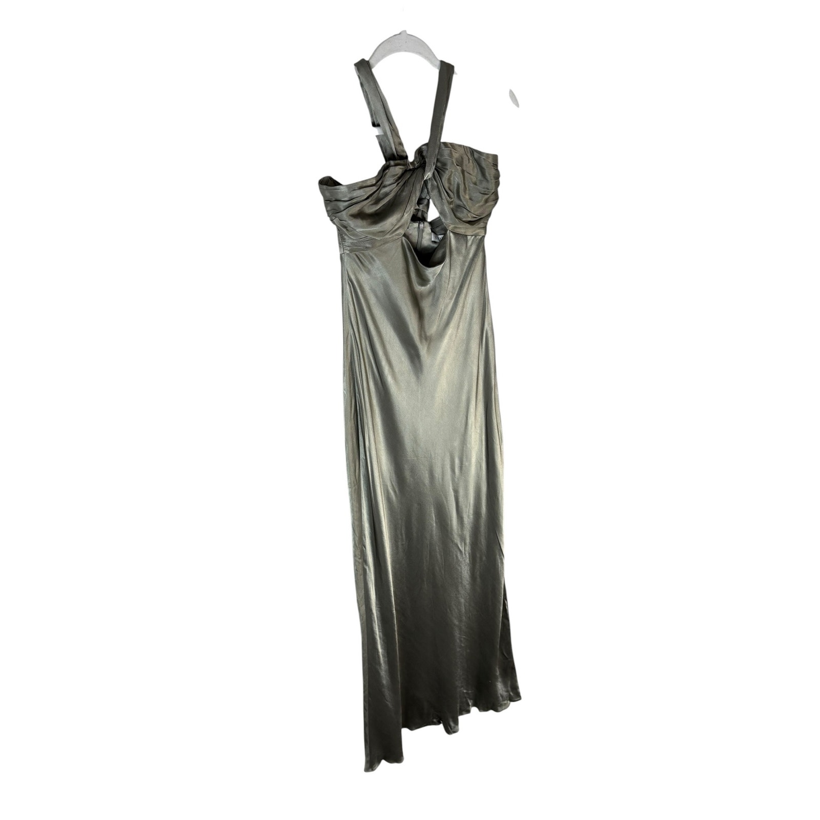 Shona Joy La Lune Dress Halter Satin Cut Out Formal Party Wedding Guest Prom 8 — image 5 of 8